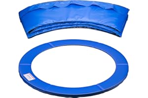 Mehomei Coussin de Protection pour Trampoline Ø 244 305 366 396 427 cm, Protection des Bords, Tapis de sécurité, résistant aux UV, Anti-déchirure, Accessoire de Trampoline Taille