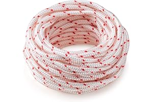 LITETOUR 10 Meters 4,0 mm Seilzug, Ersatz-Starterseil für Husqvarna Stihl Craftsman Kettensägen, Rasenmäher, Trimmer