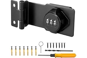 Jiaxitek Cabinet Password Locks, 90 Degree Barn Door Lock, Cabinet Door Combination Lock Suitable for Small Doors, Cabinets, Barn Doors, Bathrooms, Gardens, Mailboxes, Office Filing Cabinets
