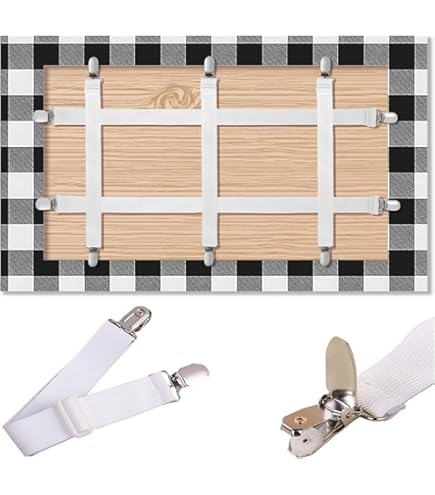 CUNGLIN 10 Tischtuchklammern Aus Edelstahl – Für Tische Bis 4 Cm Dicke, Ideal Für Garten, Restaurant & Picknick