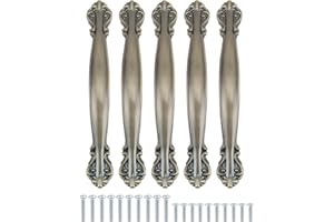 TsunNee Vintage Schrankgriffe, geschnitzte Schubladengriffe, antike Schrankschleife, Möbeltürgriffe