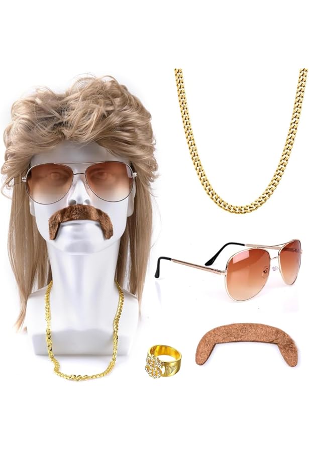 Kit Déguisement Chauve Adulte - 2 Perruques Chauves + 2 Filets à Cheveux - Pour Halloween, Cosplay, Fêtes Déguisées