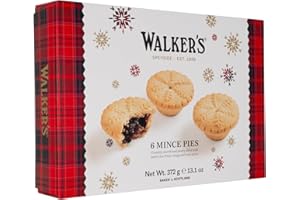 Walkers 6 Luxury Mincemeat Tarts - Net Wt. 372 g / 13.1 oz