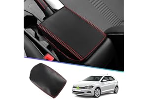 SHAOHAO Car Center Storage Armrest Cover for Polo MK6 2018+ Arona SUV 2017+ SEAT Ibiza 2018+ Decoration and Console Protector for Car