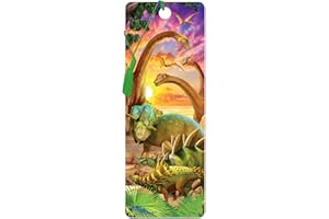 ‎3D LIVELIFE 3D LiveLife Lesezeichen - Dino Freude von Deluxebase. Ein Dinosaurier-Lesezeichen mit linsenförmigen 3D-Kunstwerken, lizenziert von dem bekannten Künstler Michael Searle