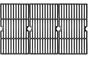 GFTIME 43 cm x 24 cm żeliwny ruszt do gotowania dla grilli Charbroil, 3 sztuki