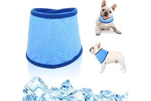 BBXWANG Dog Cooling Bandana, Instant Cooling Bandana for Dogs, Pet Cooling Neck Scarf Cat Ice Collar for Summer (L)