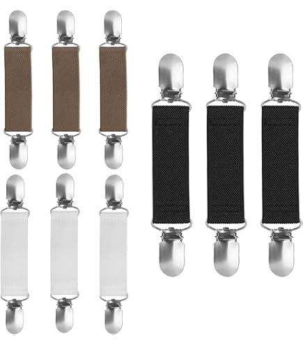 Cikonielf 20 stuks metalen fopspeen bretelclips bretels drukknop voor kleding decoratie project Craft flexibele straps bretels voor kussenslopen kussens