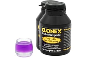 TAURO FROMMPA 2X 50ml Set mit Gefäß von Tauro - Behältnis zum Eintauchen von Stecklingen (Wurzelhormon, Rooting Gel, Wurzelstimulator) (Clonex 2er Pack inkl. Behältnis)