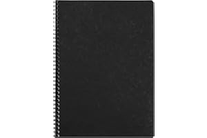 Clairefontaine 781421C collezione Age Bag Quaderno a spirale nero - A4 21x29,7 cm - 100 pagine a quadretti piccoli - Carta Bianca 90 g - Copertina in carta Lustrée a grana grossa effetto cuoio