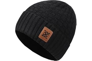 Zaitun Beanie Hats for Men and Women Winter Warm Waffle Knit Cap Comfort Thick Daily Rib Cap