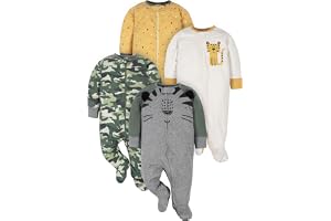 Gerber Baby pojkar 4-pack Sleep 'N Play Footie Baby och småbarn sovande