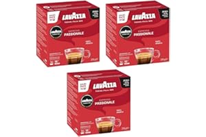 Lavazza A Modo Mio Espresso Passionale Coffee Capsules (Pack of 3, Total 108 Pods)