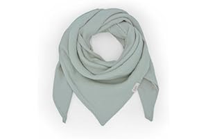 hutch&putch Musselin-Halstuch Kinder 90cmx90cm - Dreieckstuch Kinder aus Bio Baumwolle - Schal für Kinder- weiches Musselin Halstuch Kinder für Junge & Mädchen