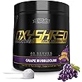 EHP Labs OxyShred Hardcore Super Dosed Pre Workout Powder - Preworkout Powder with L Glutamine & Acetyl L Carnitine, Energy Boost Drink - Grape Bubblegum, 40 Servings