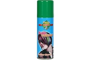 TempleCo Temporary Hairspray: Hair Color for All Ages - Easy-to-Apply & Wash-Out Fun, Non-Permanent. Men, Women, Kids. Fancy Dress, Costumes, Cosplay, Parties - (Green)