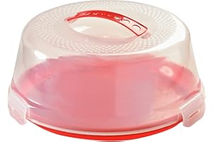 Mason Cash Cake Caddy with Clear Lid – Secure Cake Storage & Transport Container | Serve & Display on the Same Base | Ideal for Bakes, Treats & Special Occasions