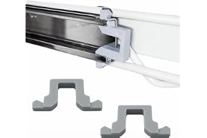 Sintrix Fab 2 x stopp för korgstyrning/slutstopp bakskena. Kompatibel med Miele diskmaskin 2154400. Löparstoppsklämma stopp f
