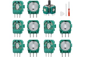 teasteam 2.3K Potenziometro Trimmer per PS5 Controller 10 Pezzi Sostituzione Moduli Bilanciere del Joystick Parti Riparazione per Analogici Joystick PS5 DualSense Controller, 1 Kit di Apertura