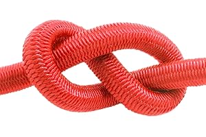 DQ-PP | CORDE ÉLASTIQUE | Rouge | 4 millimètres | 10 metre | Sandow | Cable souple | polypropylène tissé – silicone latex coeur