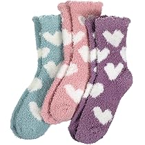 Abeillo 4 paar knuffelsokken voor dames, zachte pluizige wintersokken