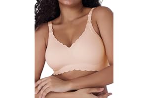 As Fairy Nursing Bras for Breastfeeding, Wireless Pregnancy Sleep Bralette with Lace and Floral Pattern for Women