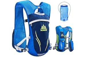 AONIJIE Hydration Running Backpack Men & Women & Kids Cycling Vest 5.5L Running Pack Runner Rucksack Cycling Hiking Outdoor for Biking Climbing Marathoner…