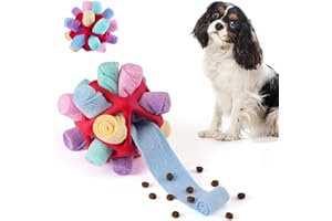 Tesytto Snuffle Ball Hundespielzeug, interaktives Haustier-Doy, fördert natürliche Futtersuchfähigkeiten, langsames Essen, tragbares Haustierspielzeug (Einhorn Rosa)
