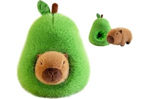 Mjukis Capybara, Mjukis Kawaii, 35 cm, Avokadoform | Lossnällbar, Capybara Mjukis för Pojkar och Flickor, Barnpresenter, Mjuk
