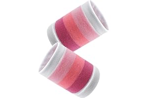 GUKASXI Schweißbänder 2 Stück Sport Wristbands Schweißband Handgelenk Fitness Schweißband Arm Absorbierende Schweißbänder Handgelenk für Herren Damen Fußball Basketball Fitnessstudio