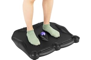 COSTWAY Anti Fatigue Mat, Ergonomic Standing Desk Mat, Acupuncture Foot Points Comfort Floor Mats for Home Kitchen Office (with Rolling Massage Ball)