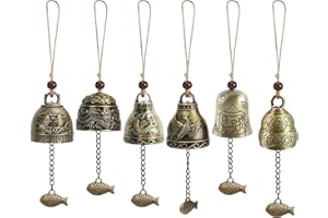 SUNOYA Feng Shui Chimes, 6 campane Feng Shui, campanula a vento, campanula, campanula a vento, campane, campane a vento, campane, campane da strega, scacciapensi per giardino di casa