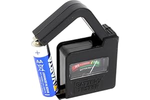 MAXTRACK Testeur de piles pour AAA, AA, C, D, 9V, N et piles boutons