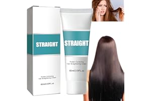 KOAHDE Hair Straightening Cream,Hair Protein Correcting Cream,Protein Correction Straight Hair Cream,Nourishing Smoothing Hair Cream,Correcting Smoothen Hair Creams,Collagen Hair Straight Cream,60ML
