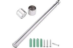 Extendable Clothes Rail - Hanging Rails for Wardrobe, Shower, Kitchen, Windows - Heavy-Duty Stainless Steel - 56 cm to 100 cm Extendable Pole - Wall Mounted Clothes Rail by Sonnet Designs