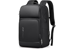 FENRUIEN Laptop Rucksack/Laptoprucksack 17 Zoll 26-35L Erweiterbarer, Business & Reise-Backpack mit USB & Laptopfach, für Herren, Damen, Mädchen, Teenager