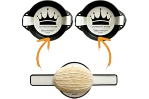 5 STAR MOON Eslinga de pan de silicona doble para horno holandés, alfombrilla de pan reutilizable, forros de horno holandés resistentes al calor con asas largas, alfombrilla de silicona antiadherente para pan,