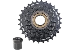 ZUKKA Bicicletta Freewheel, 6/7 scomparti, 14-28T, pignone per denti, corona dentata per mountain bike, bici da corsa, bici pieghevole MTB, colore nero