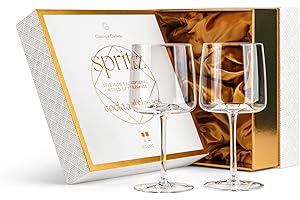 GLASSIQUE CADEAU Crystal Aperol Spritz Lot de 2 verres à cocktail à long pied pour boissons gazeuses 425,2 g