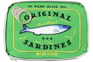 CHAMAIR Makeup Bag - Toiletry Bags for Women Canned Sardines Style Cosmetic Bags Coquette Skincare Bag Travel Wash Bag Ladies Make Up Bag (Green)