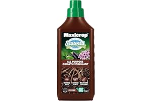 Maxicrop All Purpose Plant Growth Stimulant, 1L - Natural Seaweed Based Liquid Biostimulant - Multivitamin Boost for All Garden Plants - Strong Roots - Healthy Growth - Builds Resilient Crops