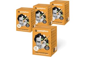 Paellissimo - Kit Preparado para Paella Valenciana, Receta Tradicional Artesana | Plato Precocinado Casero 100% Natural y Sin Gluten | 2-3 Personas | 4 Unidades