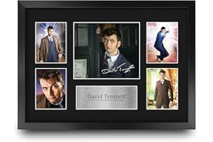 HWC Trading FR A3 David Tennant Dr Who Prezenty Drukowane Podpisane Zdjęcie Z Autografem Dla Fanów Seriali Telewizyjnych - A3 Framed