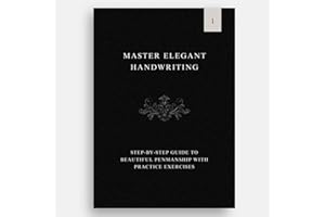 APRILADY Hojas de práctica de escritura a mano, práctica de escritura a mano para adultos, libro de trabajo de caligrafía con guías de alfabeto cursivo, mejora las habilidades de escritura y letras para todas