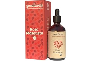 GoNaturals® Aceite Rosa Mosqueta para Cicatrices - 100% Puro, Orgánico y Prensado en Frío - 50ml - Reparación Completa: Mejora la Textura de la Piel y Revitaliza el Cabello
