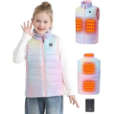 Gilet Sans Manches Fille Polaire - Chaud, Doux, Coupe-vent - Pour 3 à 12 Ans - Hiver/automne - 6