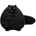 Yamepuia Black Cat Stuffed Animal, Black Cat Plush Pillow, Soft Plush Cat Stuffed Plushies, Fat Cat Plushie Big Stuffed Animals for Girls Boys Kids Birthday Decorations