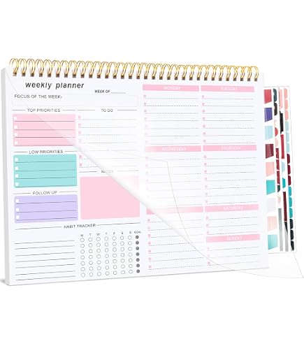 July 2025 To June 2026 Planner Spiral Bound Organizer - 3-Tier Funnel ...