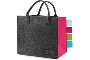 smøla Filztasche - Einkaufstasche groß & faltbar I Shopper Damen Tragetasche - Henkeltasche Markttasche Shopping Bag, Filz Tasche