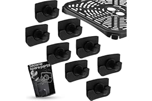 Uonel INDUSTRY Recambios Goma Silicona freidora de Aire 6,4 - Gomas para Rejilla Air Fryer repuestos Set 8 Piezas- Más Resistente Diseño Propio